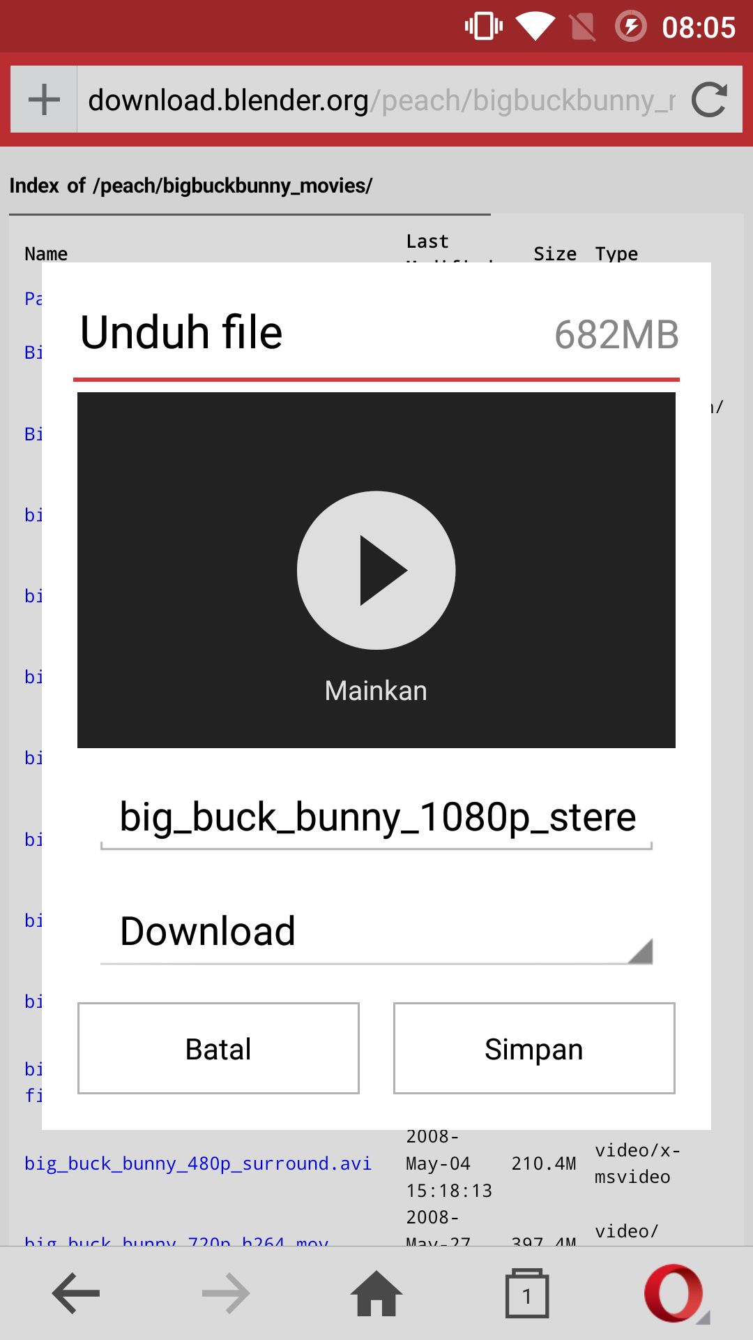 Download Video Download Video Di Opera Mini